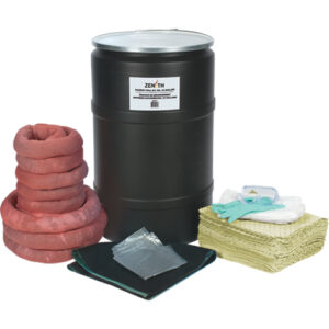 Spill Kit, Hazmat, Drum, 55 US gal. Absorbancy - SEJ271