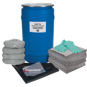Shop Spill Kit, Universal, Drum, 30 US gal. Absorbancy - SEJ274