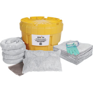 Spill Kit, Oil Only, Overpack/Salvage Drum, 20 US gal. Absorbancy - SEJ291