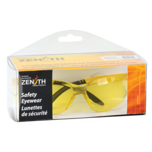 Z2400 Series Safety Glasses, Amber Lens, Anti-Scratch Coating, ANSI Z87+ - SET317R