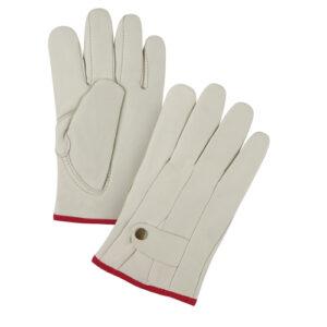 Premiun Winter-Lined Ropers Gloves, Small, Grain Cowhide Palm, Fleece Inner Lining - SFV187