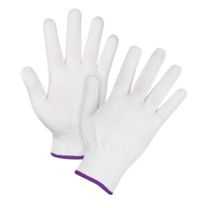 Seamless String Knit Gloves, Polyester, Non-Coated, 15 Gauge, X-Small/Ladies - SGC361