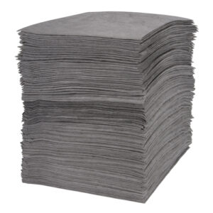 Meltblown Sorbent Pads, Universal, 15" x 18", 30 gal. Absorbancy - SGC489