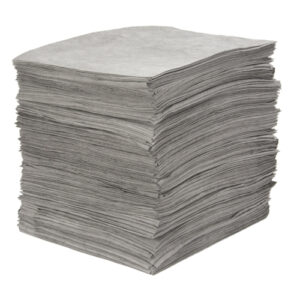 Meltblown Sorbent Pads, Universal, 15" x 18", 25 gal. Absorbancy - SGC490