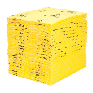 Caution Pads - High Visibility Absorbents, Universal, 15" x 18", 24.4 gal. Absorbancy - SGC493