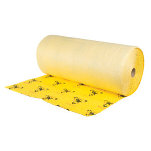 Caution Rolls -High Visibility Absorbents, Heavyweight, 150' L x 36" W, 57 gal. Absorbancy - SGC495