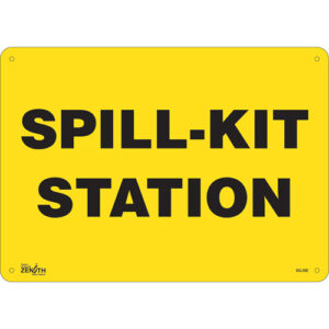 "Spill Kit Station" Sign, 10" x 14", Aluminum, English - SGL592