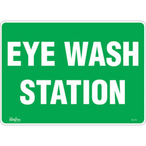 "Eye Wash Station" Sign, 10" x 14", Vinyl, English - SGL734