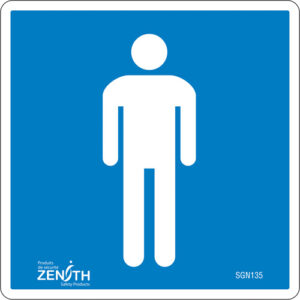 Men CSA Safety Sign, 6" x 6", Vinyl, Pictogram - SGN135