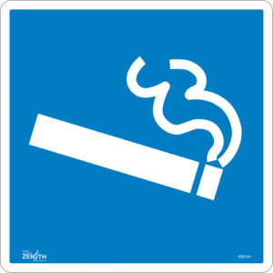 Smoking Section CSA Safety Sign, 12" x 12", Vinyl, Pictogram - SGN144