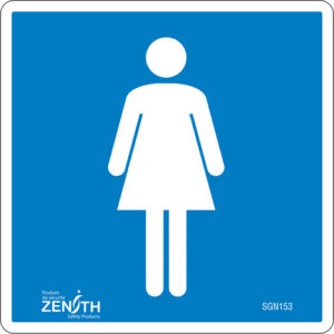 Women CSA Safety Sign, 6" x 6", Vinyl, Pictogram - SGN153