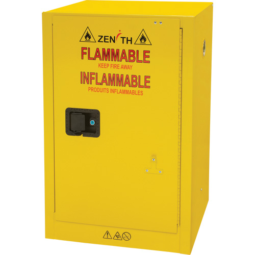 Flammable Storage Cabinet, Self-Closing, 2 Door, 43" W x 18" H x 65" D - SGU466 - Image 3
