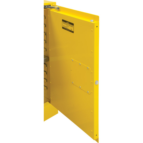 Flammable Storage Cabinet, Self-Closing, 2 Door, 34" W x 34" H x 65" D - SGU467 - Image 3