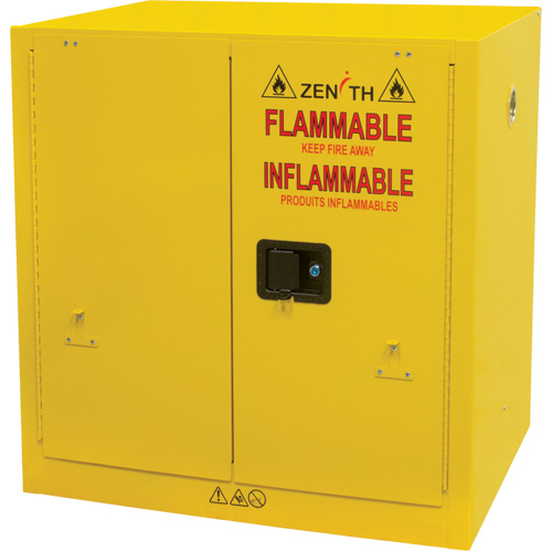 Flammable Storage Cabinet, Self-Closing, 2 Door, 35" W x 22" H x 35" D - SGU464