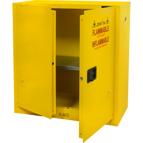 Flammable Storage Cabinet, Self-Closing, 2 Door, 43" W x 18" H x 44" D - SGU465 - Image 2
