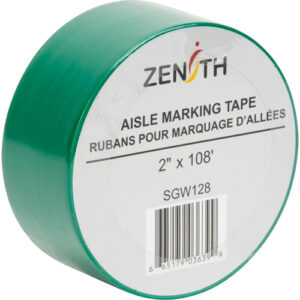 Aisle Marking Tape, 2" x 108', PVC, Green - SGW128