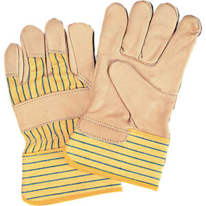 Standard-Duty Dry-Palm Fitters Gloves, Ladies, Grain Cowhide Palm, Cotton Inner Lining - SAS502